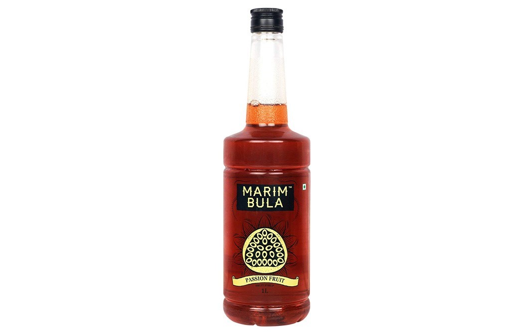 Marim Bula Passion Fruit Flavoured Syrup   Bottle  1 litre